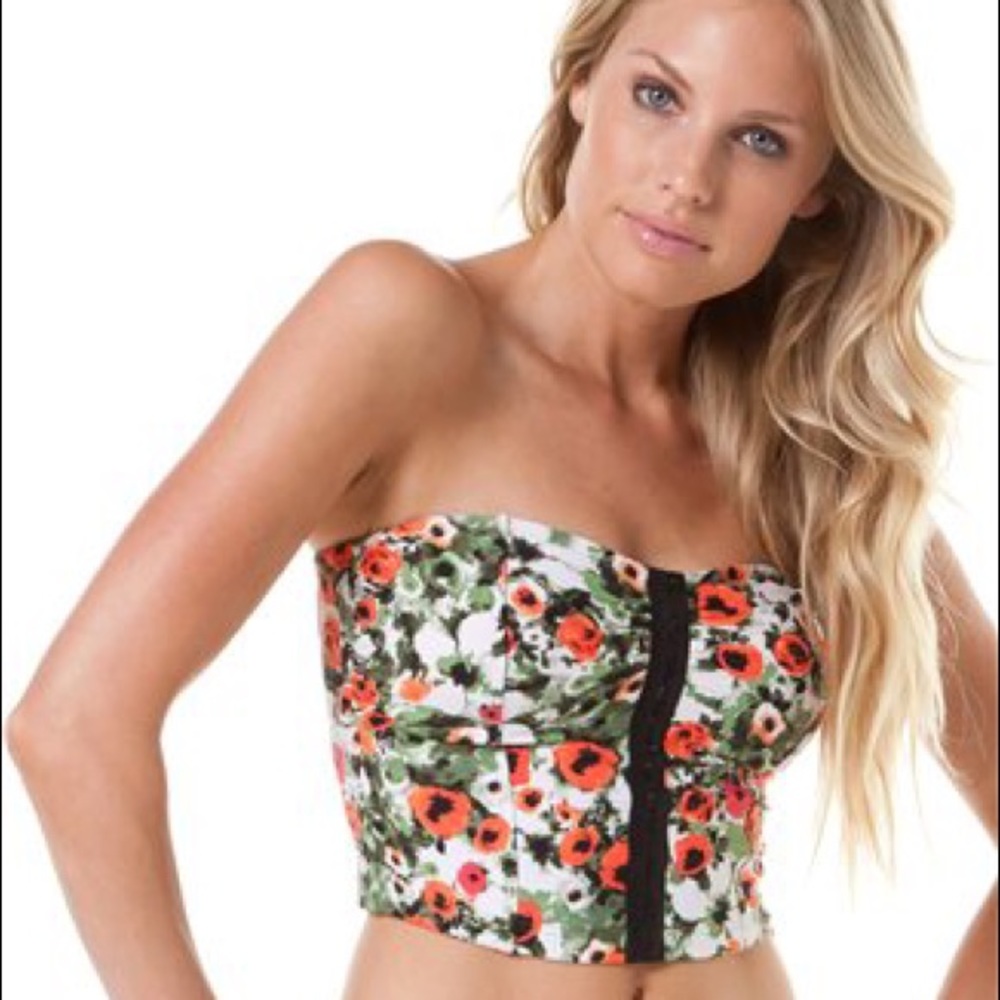 Seafolly Tea Rose Longline Bandeau